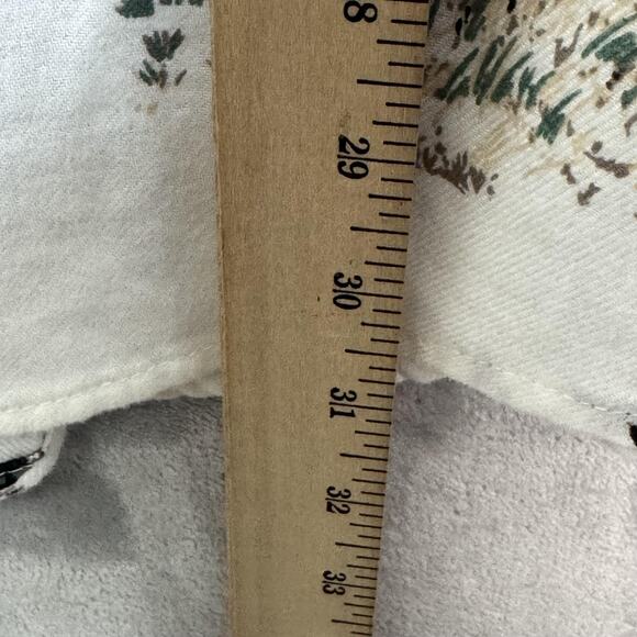 Chaps Shirt Mens 2XL White Wildlife Hunting Deer Duck Dog Print Flannel Button - Picture 10 of 11